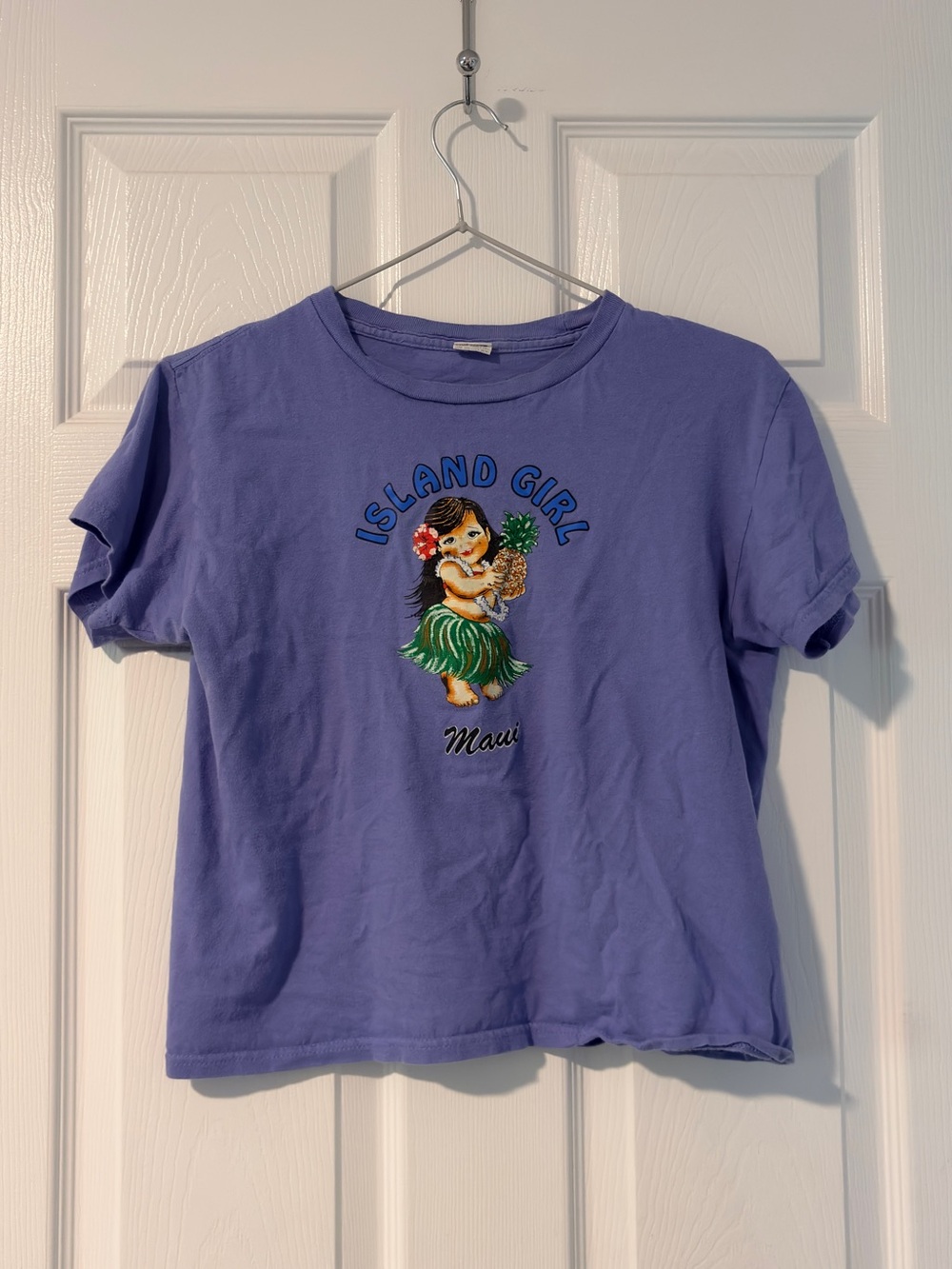 Island Girl Maui Baby Tee - Purple w/ Graphic